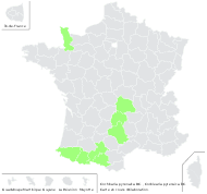 Cochlearia pyrenaica DC. - carte de répartition