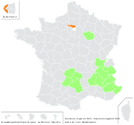 Erysimum virgatum Roth - carte de répartition