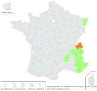 Erysimum helveticum sensu auct. plur. - carte de répartition