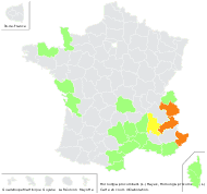 Hornungia procumbens (L.) Hayek - carte de répartition