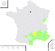 Iberis saxatilis L. subsp. saxatilis - carte de répartition