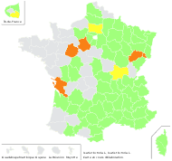 Isatis tinctoria L. - carte de répartition