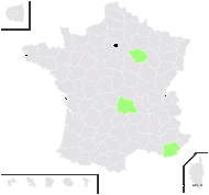 Isatis tinctoria proles canescens (DC.) Rouy & Foucaud - carte de répartition