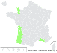 Matthiola sinuata (L.) W.T.Aiton subsp. sinuata - carte de répartition