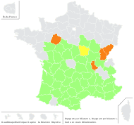 Myagrum perfoliatum L. - carte de répartition