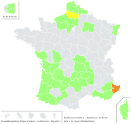 Raphanus sativus L. - carte de répartition