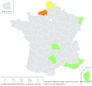 Rapistrum rugosum subsp. linnaeanum Rouy & Foucaud - carte de répartition