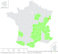 Thlaspi caerulescens J.Presl & C.Presl - carte de répartition