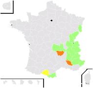 Campanula songeonii Chabert - carte de répartition