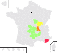 Phyteuma gallicum R.Schulz - carte de répartition