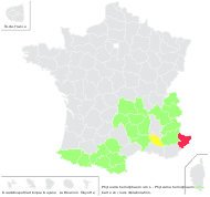 Phyteuma gaussenii Chouard - carte de répartition
