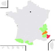 Arenaria tenella Kit. - carte de répartition