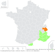 Cerastium arvense subsp. suffruticosum (L.) Ces. - carte de répartition