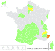 Silene coronaria (L.) Clairv. - carte de répartition