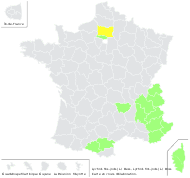 Lychnis flos-jovis (L.) Desr. - carte de répartition