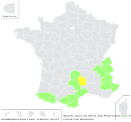 Minuartia recurva (All.) Schinz & Thell. - carte de répartition