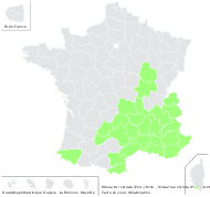 Minuartia rostrata (Pers.) Rchb. - carte de répartition