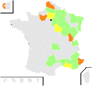 Melandrium noctiflorum (L.) Fr. - carte de répartition