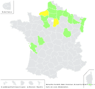 Oenanthe fluviatilis (Bab.) Coleman - carte de répartition