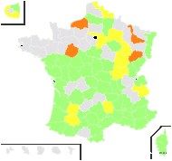 Chenopodium erosum Bastard - carte de répartition