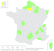 Spinacia oleracea L. - carte de répartition