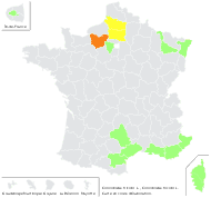 Convolvulus tricolor L. - carte de répartition