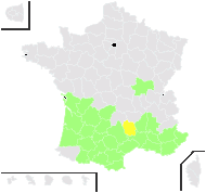 Coriaria vulgaris Bubani - carte de répartition