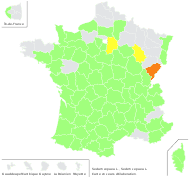 Sedum cepaea L. - carte de répartition