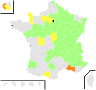 Sedum sexangulare L. - carte de répartition