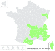 Imperatoria aromatica Salisb. - carte de répartition