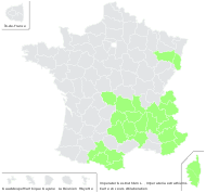 Imperatoria ostruthium L. - carte de répartition