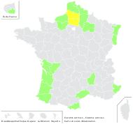 Cucumis sativus L. - carte de répartition