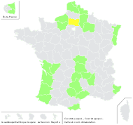 Pepo vulgaris Moench - carte de répartition
