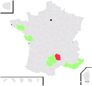 Cuscuta godronii Des Moul. - carte de répartition