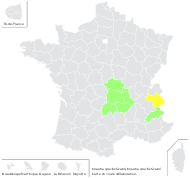 Knautia gracilis Szabó - carte de répartition
