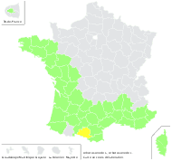 Arbutus unedo var. plena W.T.Aiton - carte de répartition