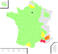 x Ericalluna bealeana Krussm. - carte de répartition