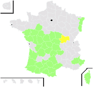 Euphorbia hyberna L. - carte de répartition