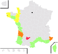 Euphorbia peplis L. - carte de répartition