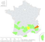 Cicer arietinum L. - carte de répartition