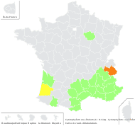Cytisus glaber Bubani - carte de répartition