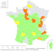 Lathyrus angulatus L. [1753] - carte de répartition