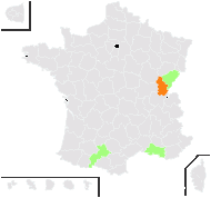 Lathyrus nicolai Rohlena - carte de répartition