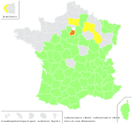 Lathyrus niger (L.) Bernh. - carte de répartition