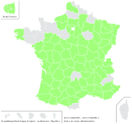 Acer negundo L. - carte de répartition