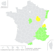 Achillea nobilis L. - carte de répartition