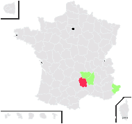 Aconitum pentheri subsp. burnatii (Gáyer) Seitz - carte de répartition