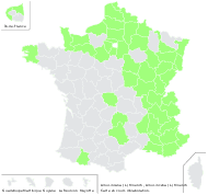 Alnus incana (L.) Moench - carte de répartition