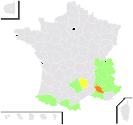 Turrita saxatilis (All.) Bubani - carte de répartition