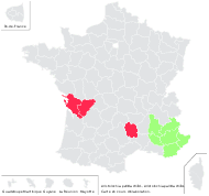 Aristolochia lutea Gaudin - carte de répartition